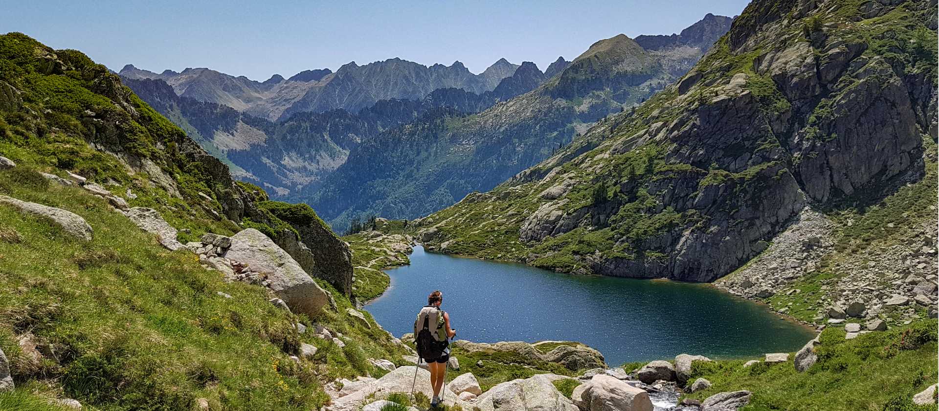 Glacial lake in the high Pyrenees