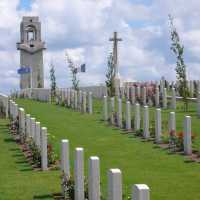 Villers Bretonneux cemetery outside of Fouilloy in the Somme region