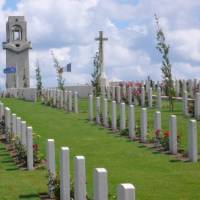 Villers Bretonneux cemetery outside of Fouilloy in the Somme region