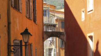 Grasse alley scene,Kate Baker Street scene in the perfume town of Grasse in the hills above Canne