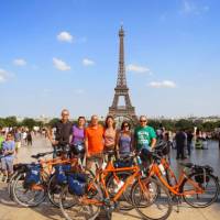 Cycling on the Paris to London cycle path