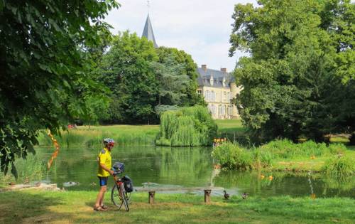 Cycling on the Paris to London cycle path