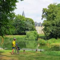 Cycling on the Paris to London cycle path