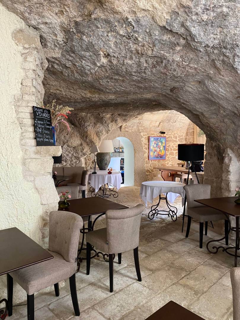 Dining in a cave in France |  Deborah Brinkhoff & Lara Hilton