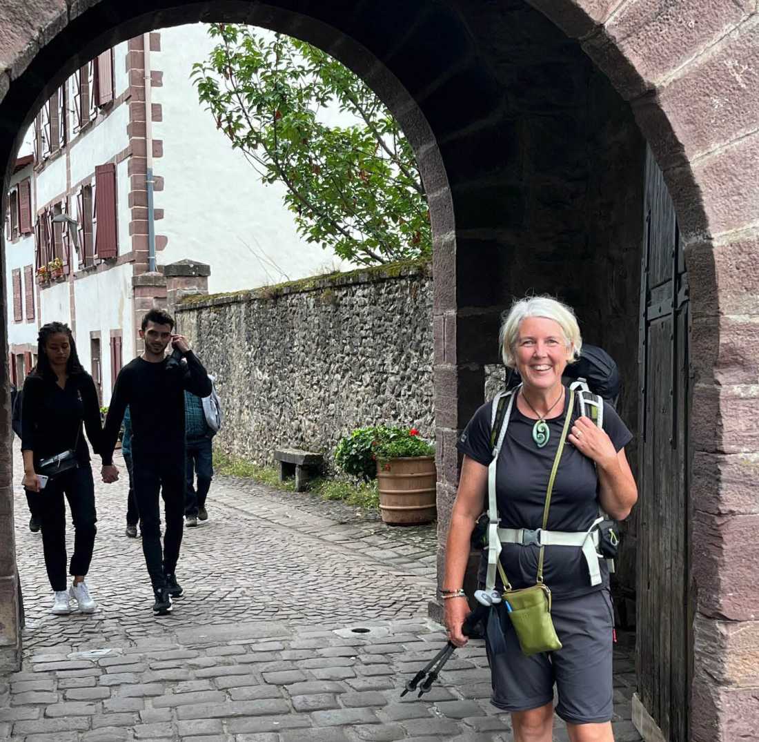 After almost 800 km on foot, arriving in Saint-Jean-Pied-de-Port is emotional. I can’t wipe the smile off my face. |  Jennifer Andrewes