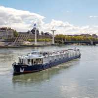 MS Provence cruising through Lyon, France