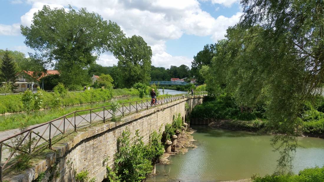 Cycling near Esbly, Champagne