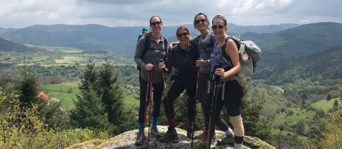 Very happy Camino walkers in France |  <i>Allie Peden</i>