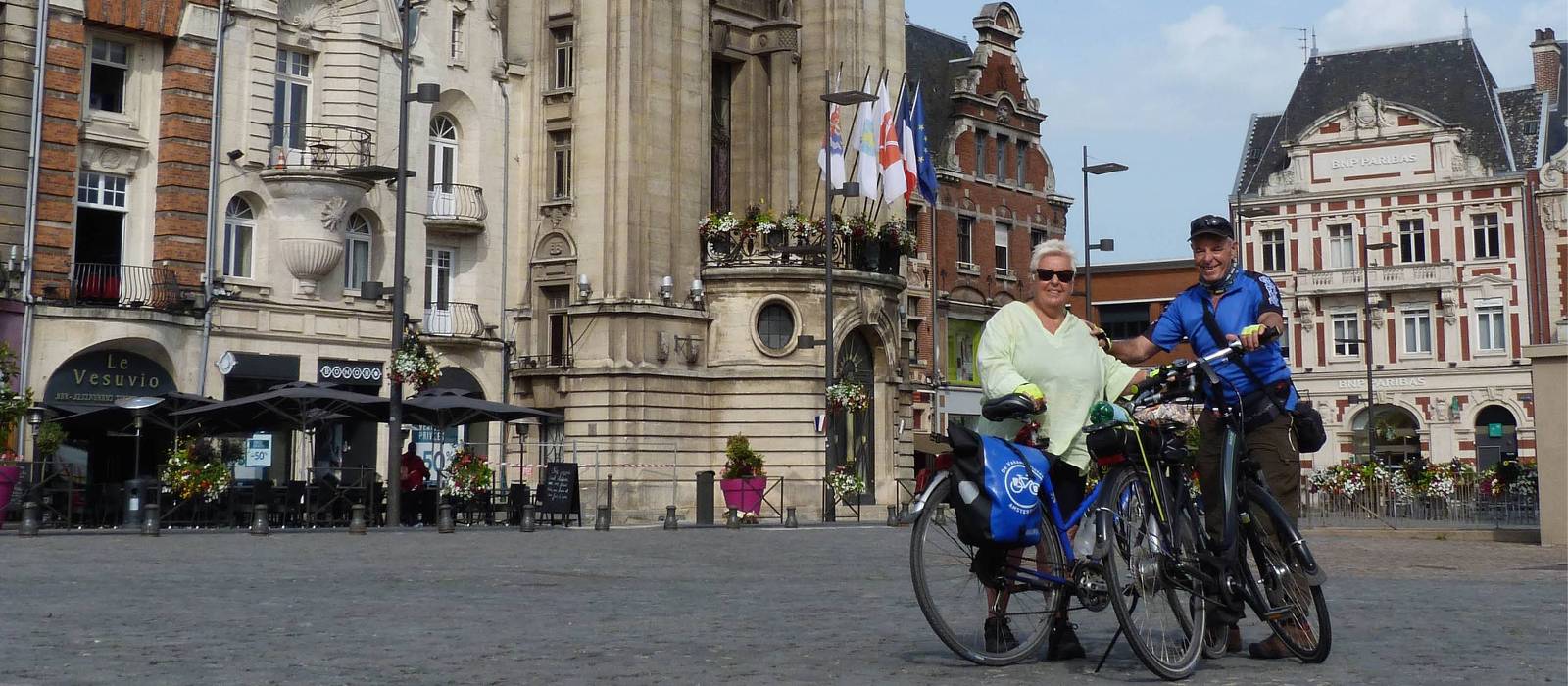 Cyclists in Bethune in the Flanders region of France | Richard Tulloch