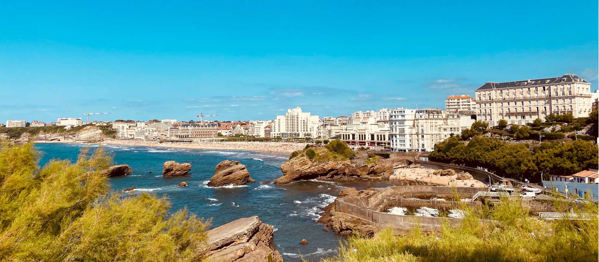Scenes from the cycle trail in Biarritz