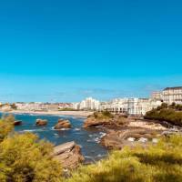 Scenes from the cycle trail in Biarritz