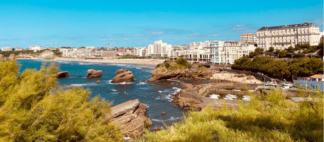 Scenes from the cycle trail in Biarritz