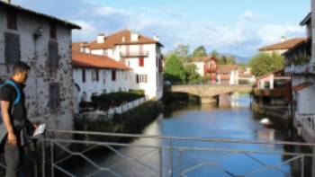 Crossing over the River Nive in St Jean Pied de Port