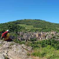 Enjoying the view of Conques