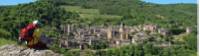 Enjoying the view of Conques