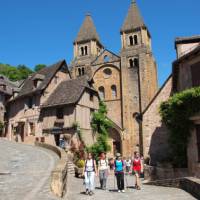 Wandering through the village of Conques