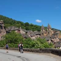 Wandering through the village of Conques