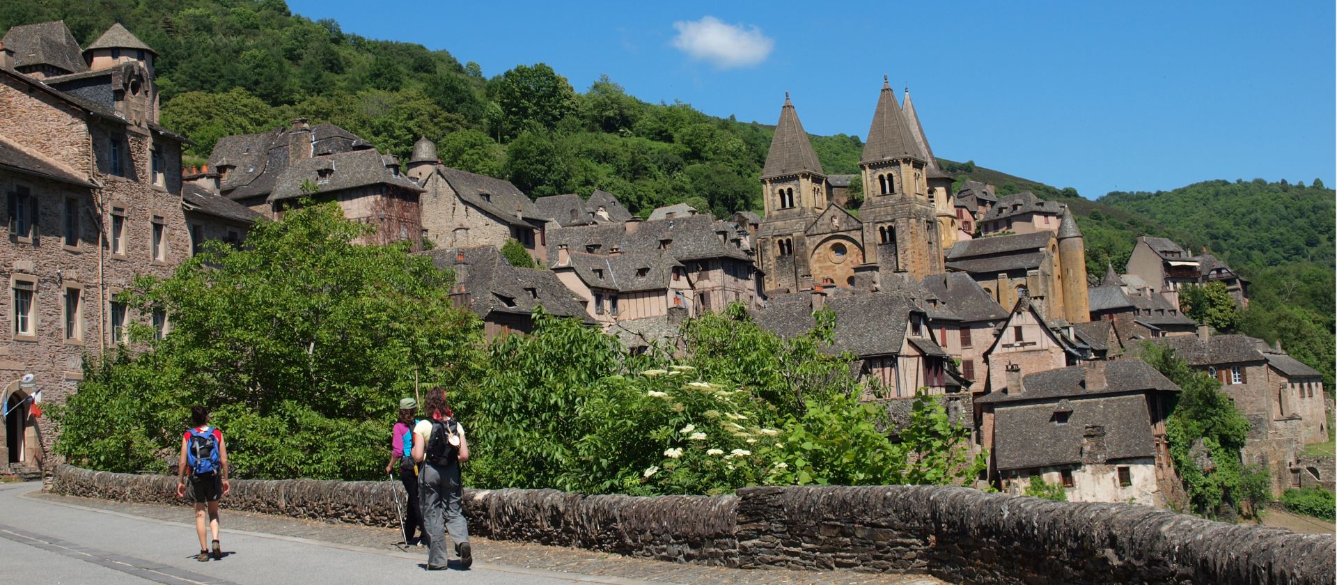 Wandering through the village of Conques