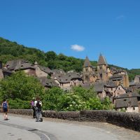 Wandering through the village of Conques