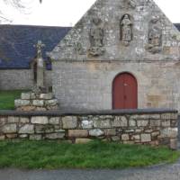 Stone carved building in Brittany