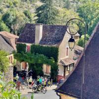 Village ride through France