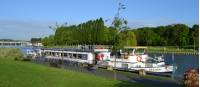 The Zwaantje docked on the river