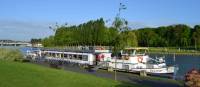 The Zwaantje docked on the river