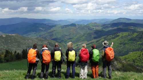 Contemplating the view in Ardeche