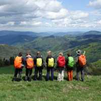 Contemplating the view in Ardeche