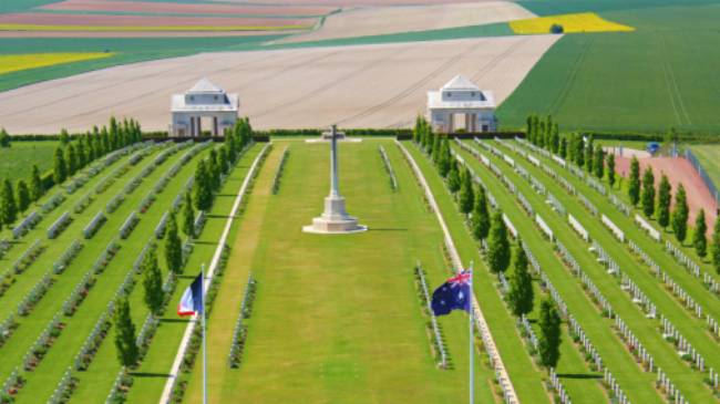 The Australian memorial at Villers-Bretonneux in France