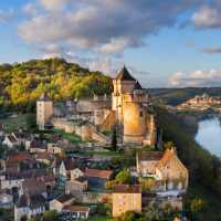 The beautiful town of Beynac in the Dordogne