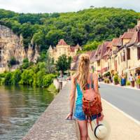 Enjoying the pretty villages of the Dordogne