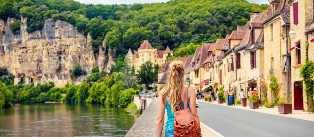 Enjoying the pretty villages of the Dordogne