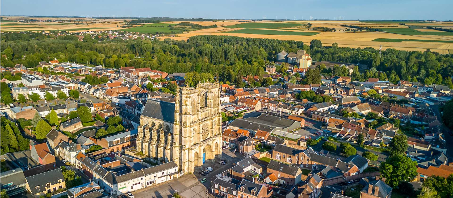 The town of Corbie in Hauts-de-France