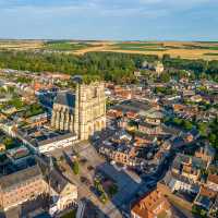 The town of Corbie in Hauts-de-France