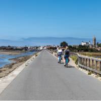 Cycle on the French island of Noimoutier