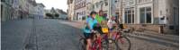 Cycling through the town of Bad Tölz