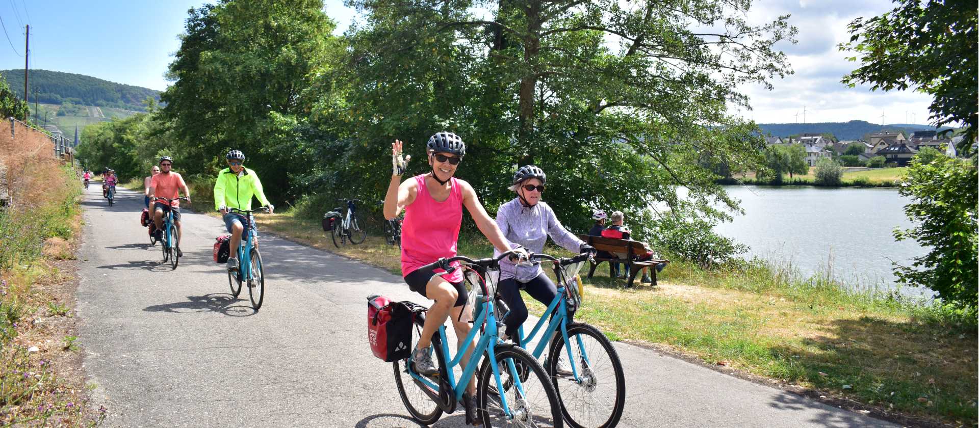 Cycling along the Moselle