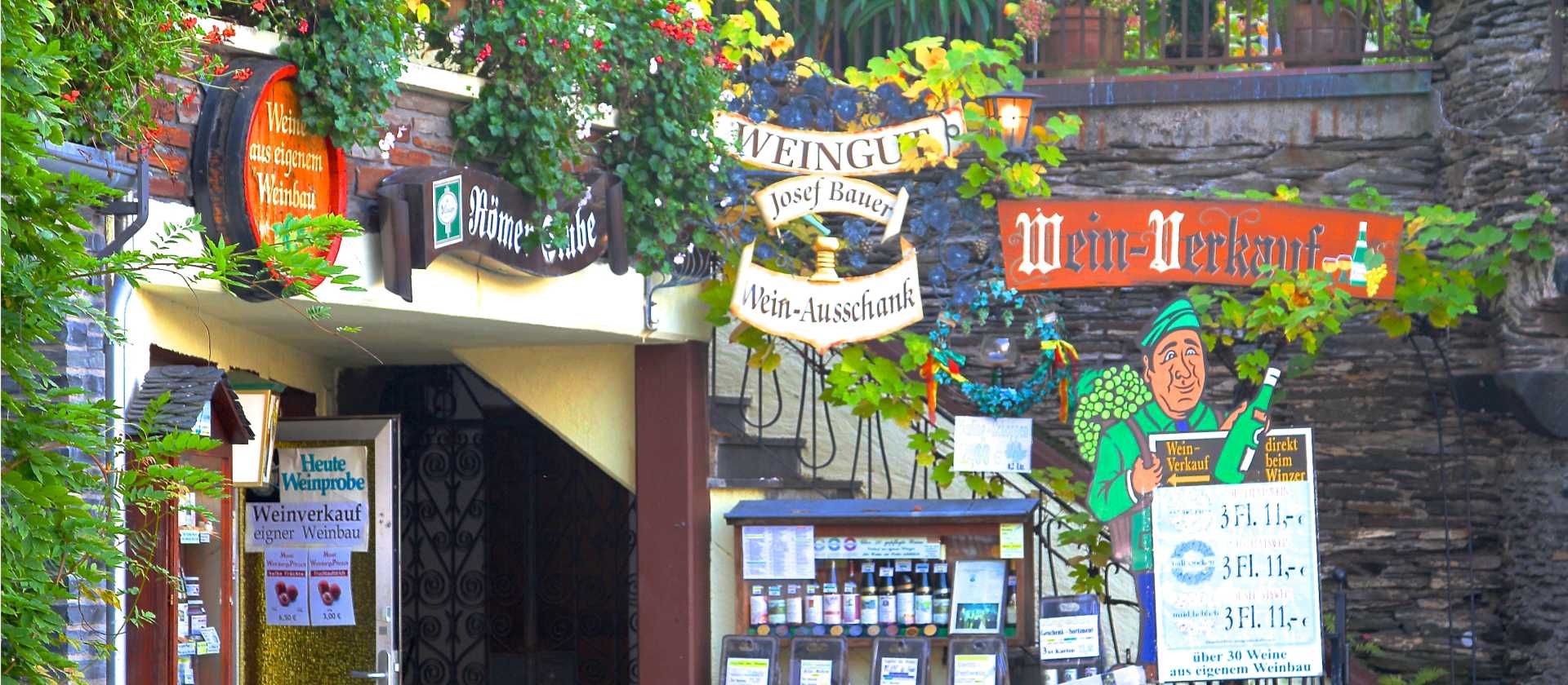 Local wine shop along the Moselle