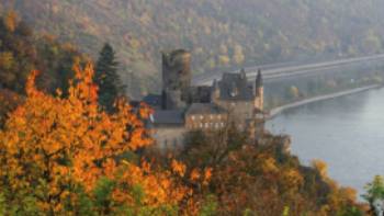 St. Goarshausen: Katz Castle in the autumn,German National Tourist Office Katz Castle near St. Goarshausen