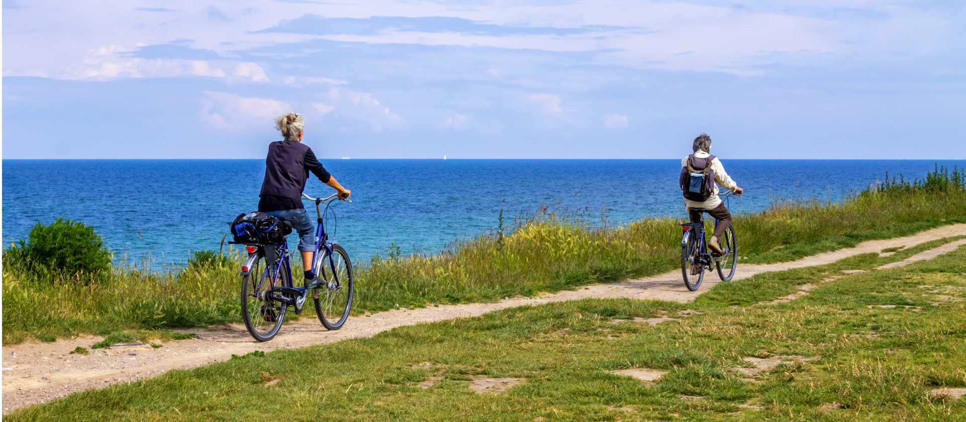 Bike riding along the Baltic Coast in Germany