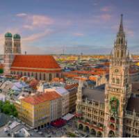 View over Munich in Germany