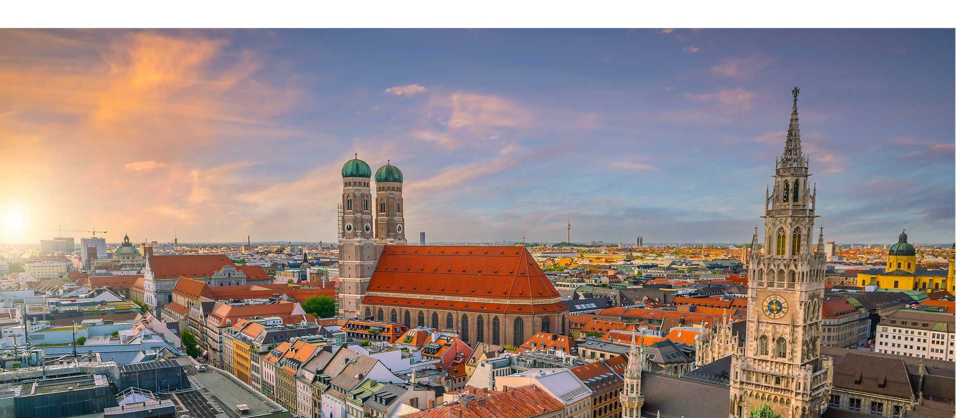 View over Munich in Germany