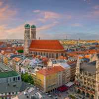 View over Munich in Germany