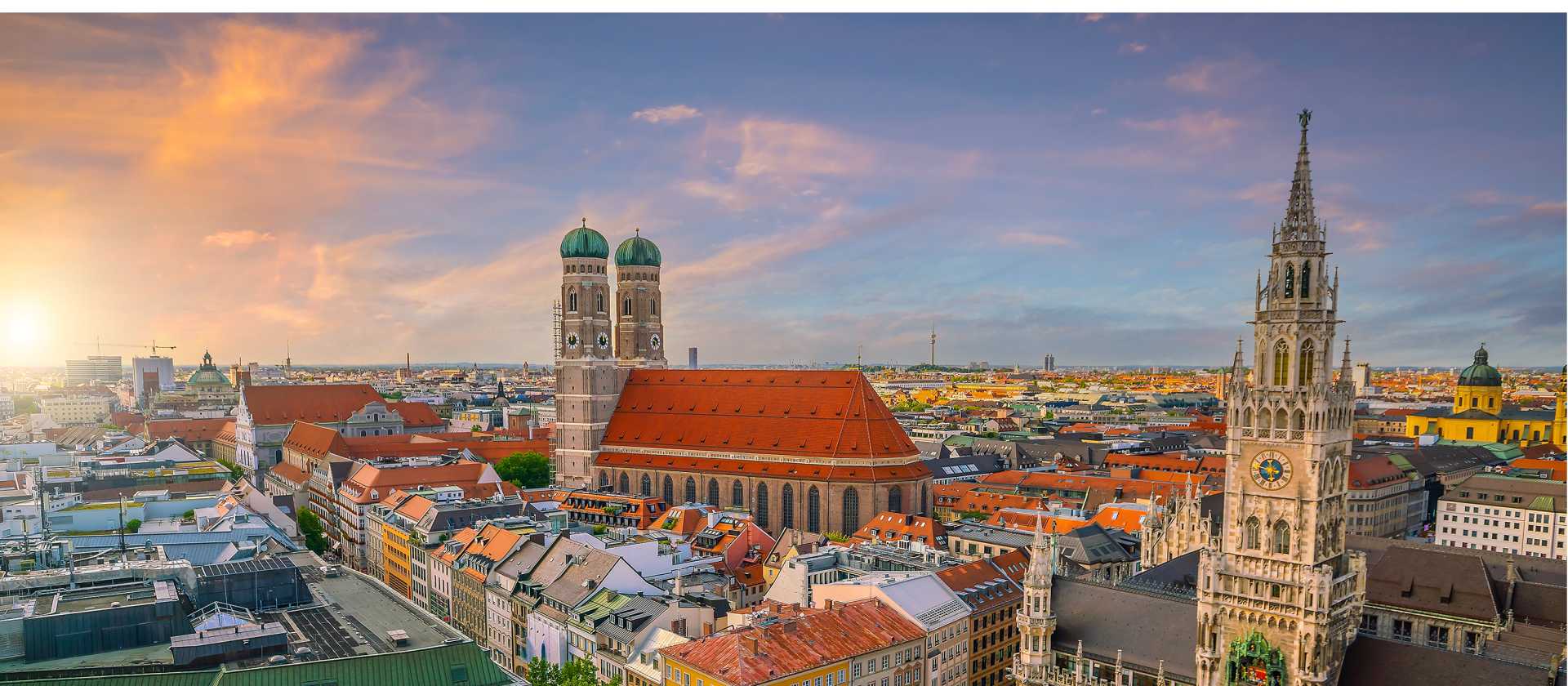 View over Munich in Germany