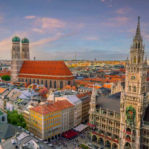 View over Munich in Germany