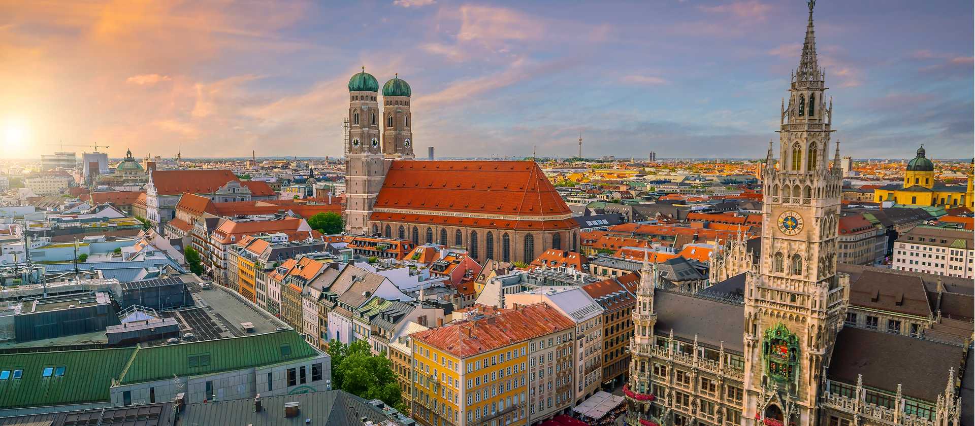 View over Munich in Germany