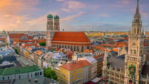 View over Munich in Germany