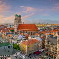View over Munich in Germany