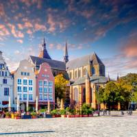 The old city of Rostock in Germany